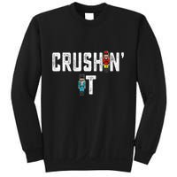 Crushin It Nutcracker Funny Nut Cracker Christmas Wo Girl Sweatshirt