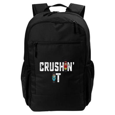 Crushin It Nutcracker Funny Nut Cracker Christmas Wo Girl Daily Commute Backpack