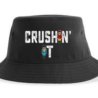 Crushin It Nutcracker Funny Nut Cracker Christmas Wo Girl Sustainable Bucket Hat