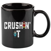 Crushin It Nutcracker Funny Nut Cracker Christmas Wo Girl 11oz C Handle Ceramic Mug