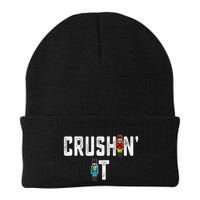Crushin It Nutcracker Funny Nut Cracker Christmas Wo Girl Beanie