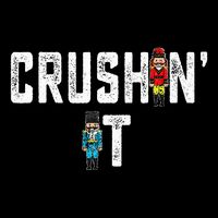 Crushin It Nutcracker Funny Nut Cracker Christmas Wo Girl Flat Bill Trucker Hat