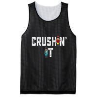 Crushin It Nutcracker Funny Nut Cracker Christmas Wo Girl Mesh Reversible Basketball Jersey Tank