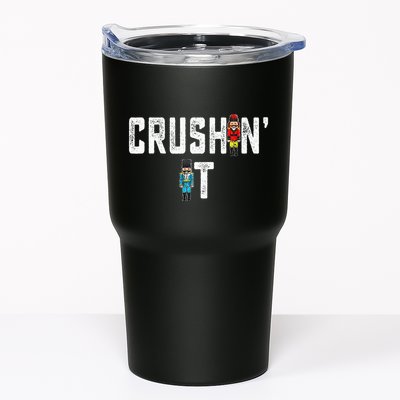 Crushin It Nutcracker Funny Nut Cracker Christmas Wo Girl Tumbler