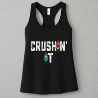Crushin It Nutcracker Funny Nut Cracker Christmas Wo Girl Womens Tank Top