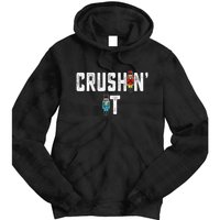 Crushin It Nutcracker Funny Nut Cracker Christmas Wo Girl Tie Dye Hoodie