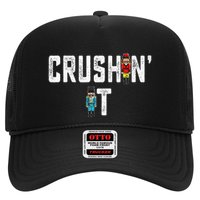 Crushin It Nutcracker Funny Nut Cracker Christmas Wo Girl Trucker Hat