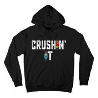 Crushin It Nutcracker Funny Nut Cracker Christmas Wo Girl Tall Hoodie