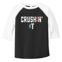 Crushin It Nutcracker Funny Nut Cracker Christmas Wo Girl Toddler Fine Jersey T-Shirt