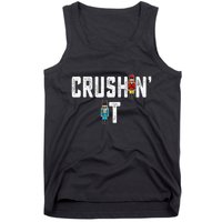 Crushin It Nutcracker Funny Nut Cracker Christmas Wo Girl Tank Top