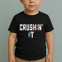 Crushin It Nutcracker Funny Nut Cracker Christmas Wo Girl Toddler T-Shirt