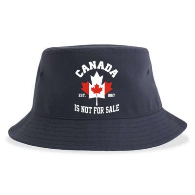 Canada Is Not For Sale Est 1867 Sustainable Bucket Hat