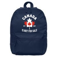 Canada Is Not For Sale Est 1867 16 in Basic Backpack