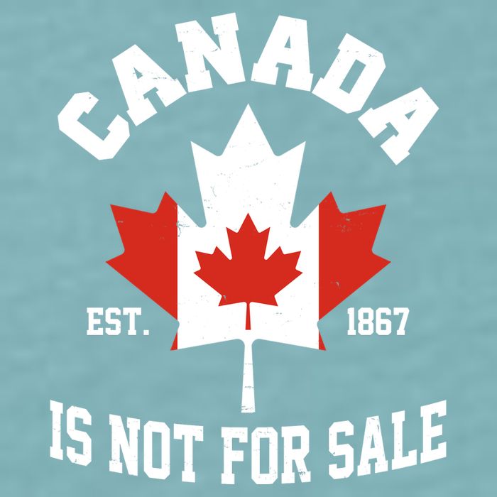 Canada Is Not For Sale Est 1867 Sueded Cloud Jersey T-Shirt