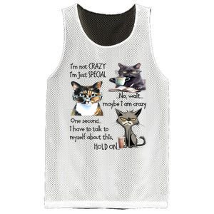 Cats IM Not Crazy IM Just Special Mesh Reversible Basketball Jersey Tank