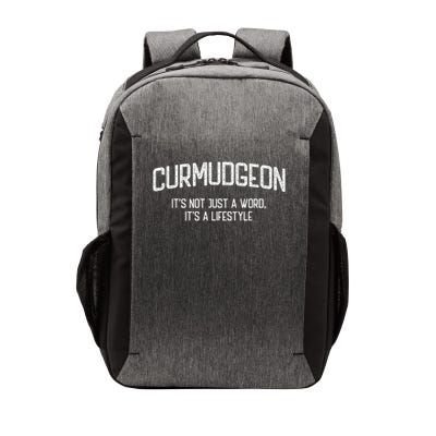 Curmudgeon It's Not Just A Word, It's A Lifestyle Funny Vector Backpack