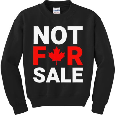 Canada is Not For Sale Canadian Self-Determination Kids Sweatshirt