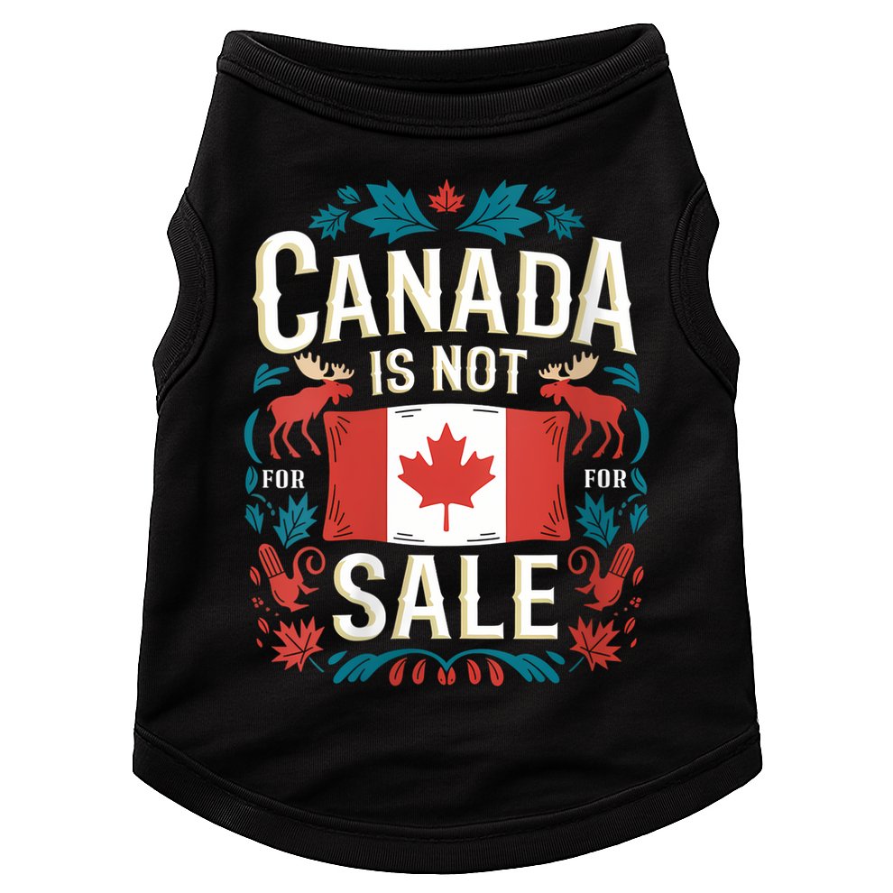 Canada Is Not For Sale Vneck Doggie Tank