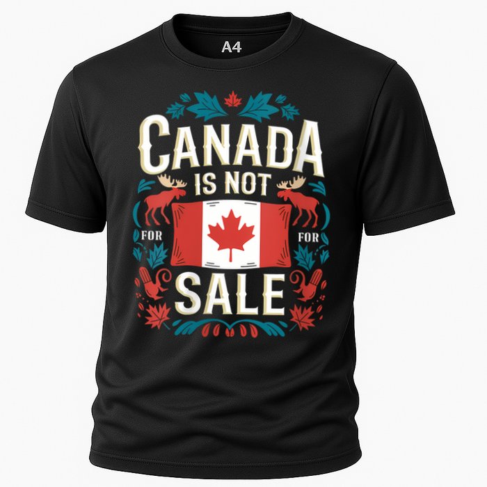 Canada Is Not For Sale Vneck Cooling Performance Crew T-Shirt