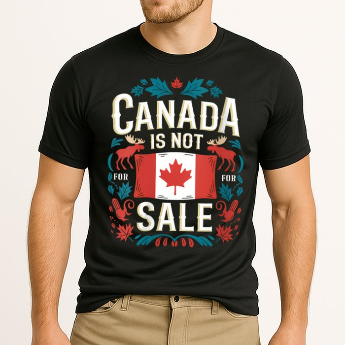 Canada Is Not For Sale Vneck Cooling Performance Crew T-Shirt