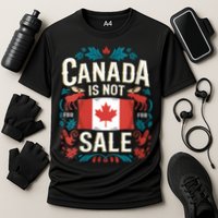 Canada Is Not For Sale Vneck Cooling Performance Crew T-Shirt