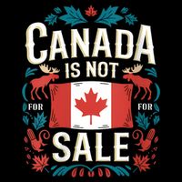 Canada Is Not For Sale Vneck Cooling Performance Crew T-Shirt