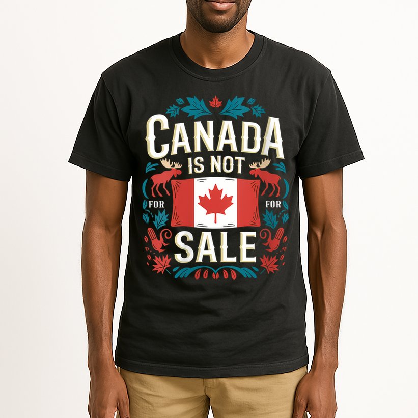 Canada Is Not For Sale Vneck Tall T-Shirt