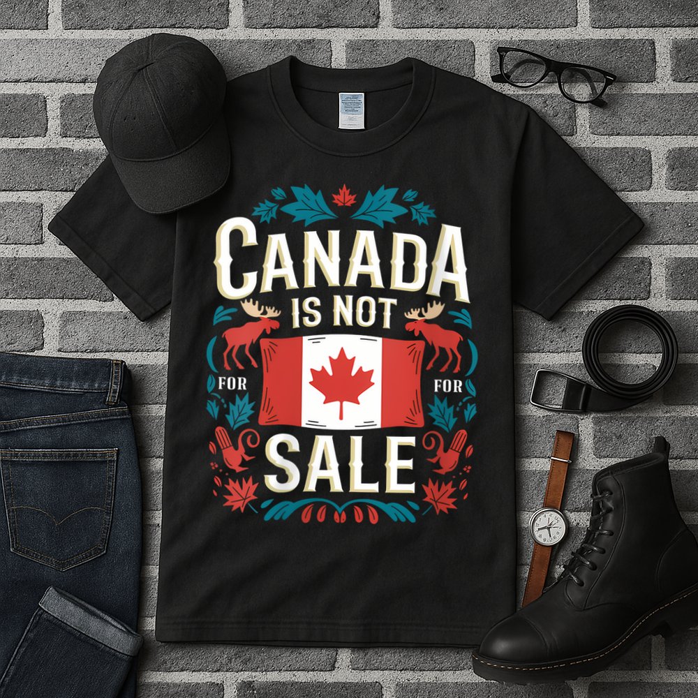 Canada Is Not For Sale Vneck Tall T-Shirt