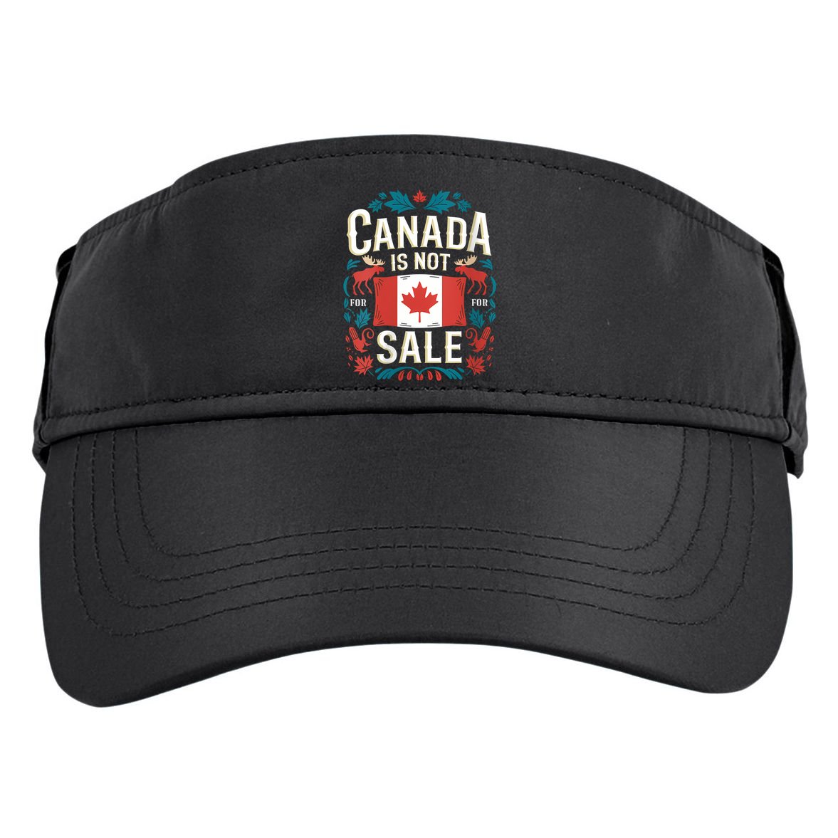 Canada Is Not For Sale Vneck Adult Drive Performance Visor