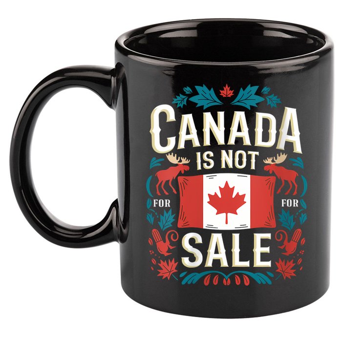 Canada Is Not For Sale Vneck 11oz C Handle Ceramic Mug