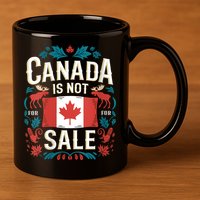 Canada Is Not For Sale Vneck 11oz C Handle Ceramic Mug