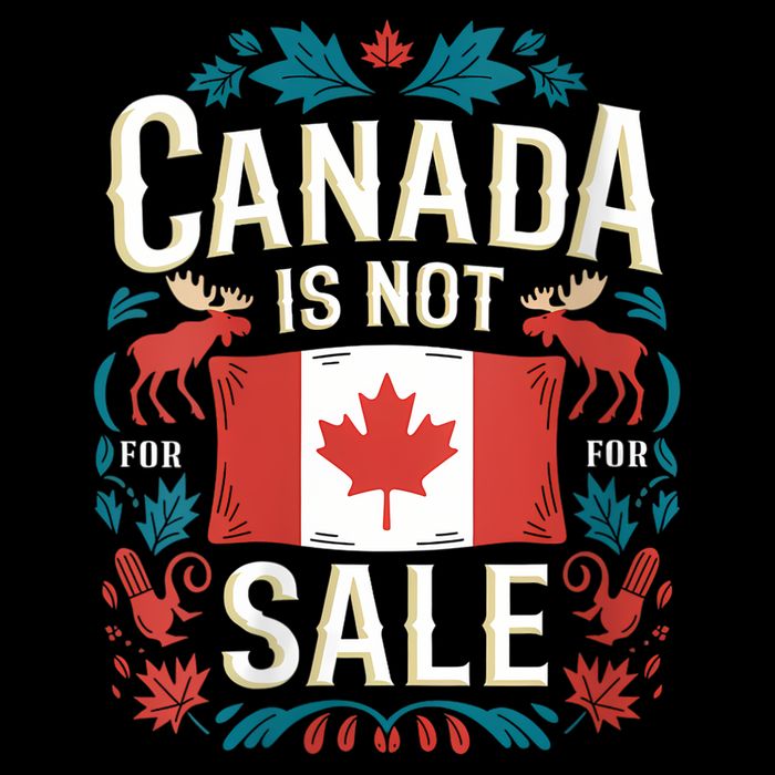 Canada Is Not For Sale Vneck Poster