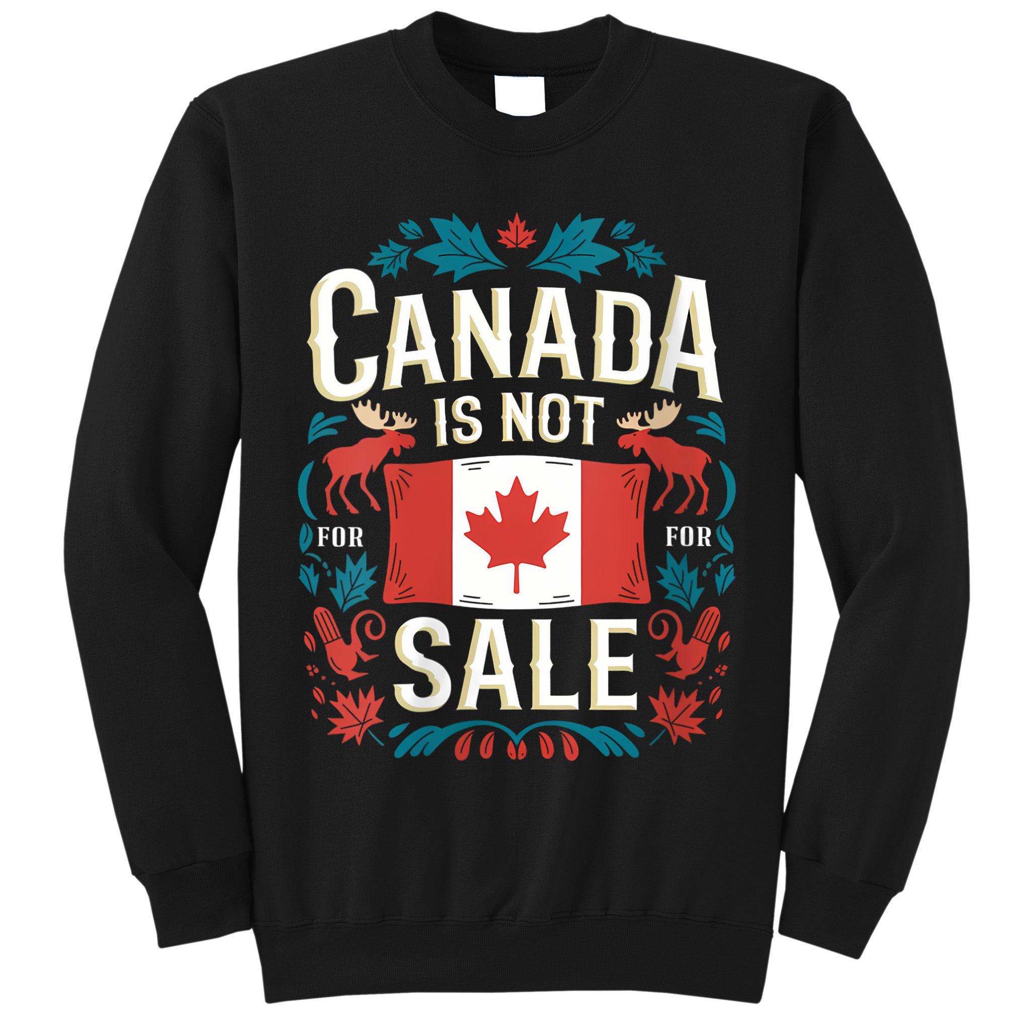 Canada Is Not For Sale Vneck Tall Sweatshirt