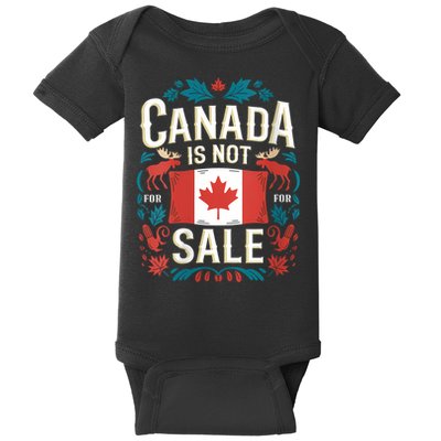 Canada Is Not For Sale Vneck Baby Bodysuit