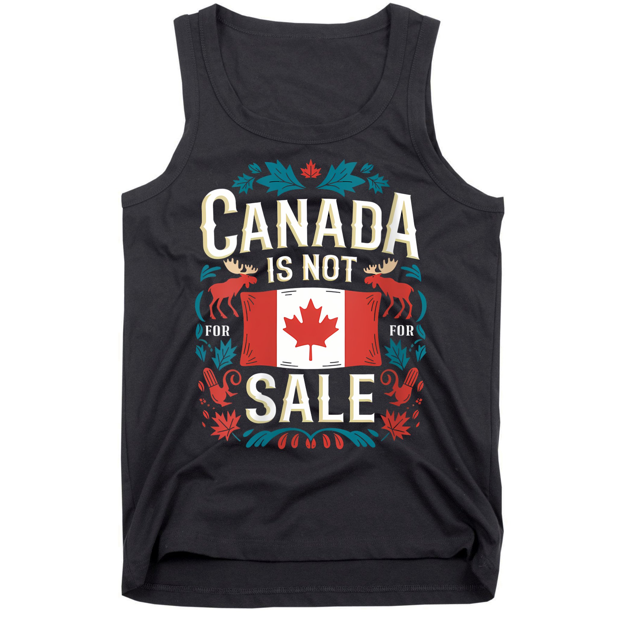 Canada Is Not For Sale Vneck Tank Top