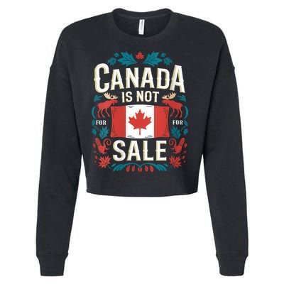 Canada Is Not For Sale Vneck Cropped Pullover Crew