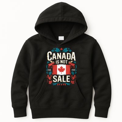 Canada Is Not For Sale Vneck Kids Hoodie