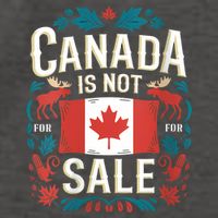 Canada Is Not For Sale Vneck Vector Backpack