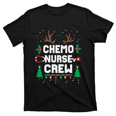 Chemo Infusion Nurse Cute Christmas Gnomes Oncology Nurse T-Shirt