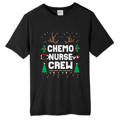 Chemo Infusion Nurse Cute Christmas Gnomes Oncology Nurse Tall Fusion ChromaSoft Performance T-Shirt