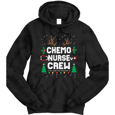 Chemo Infusion Nurse Cute Christmas Gnomes Oncology Nurse Tie Dye Hoodie