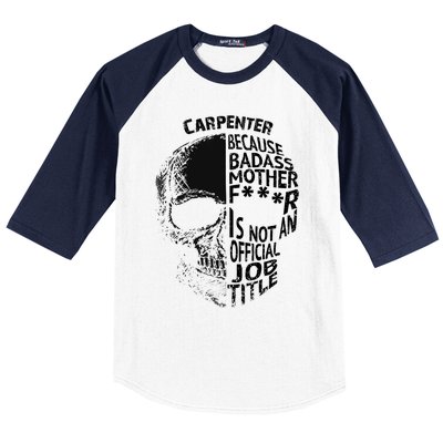 Carpenter Is Not An Job Title Cool Gift Great Gift Baseball Sleeve Shirt