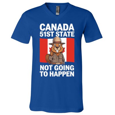 Canada Is Not For Sale 51st State Not Going To Happen V-Neck T-Shirt