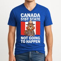 Canada Is Not For Sale 51st State Not Going To Happen V-Neck T-Shirt