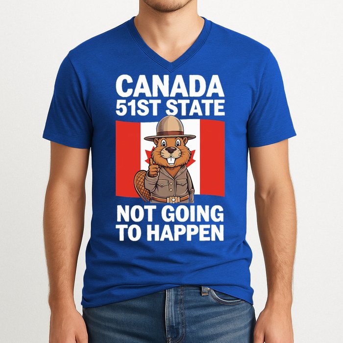 Canada Is Not For Sale 51st State Not Going To Happen V-Neck T-Shirt