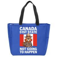 Canada Is Not For Sale 51st State Not Going To Happen Zip Tote Bag