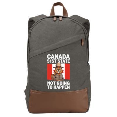 Canada Is Not For Sale 51st State Not Going To Happen Cotton Canvas Backpack