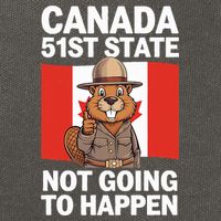 Canada Is Not For Sale 51st State Not Going To Happen Cotton Canvas Backpack