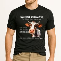 Cow Im Not Clumsy The Floor Just Hates Me Funny Performance Shirt