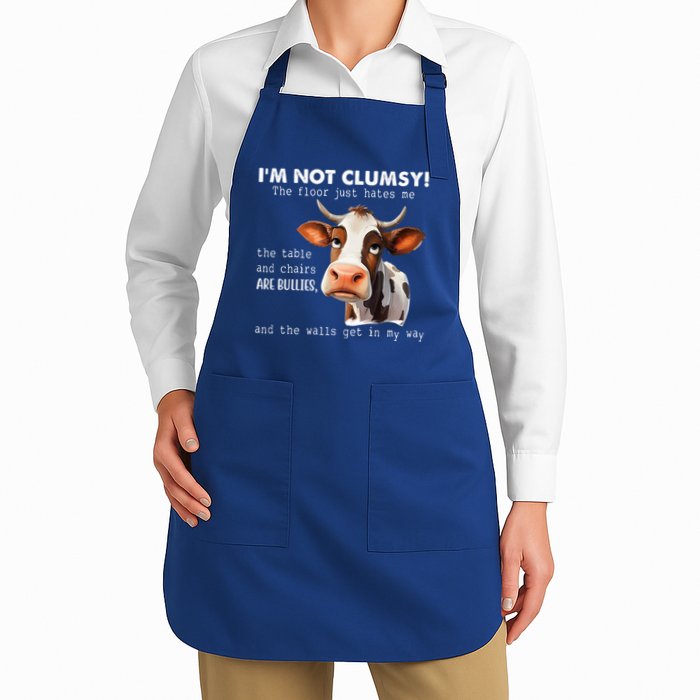 Cow Im Not Clumsy The Floor Just Hates Me Funny Apron